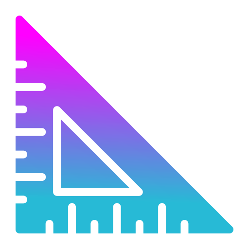 regla triangular icono gratis