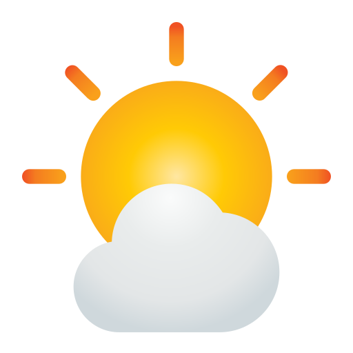 parcialmente nublado icono gratis