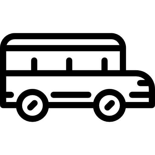 School bus Detailed Rounded Lineal icon