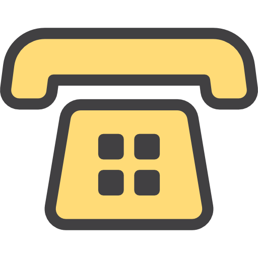 Telephone Detailed Rounded Lineal color icon