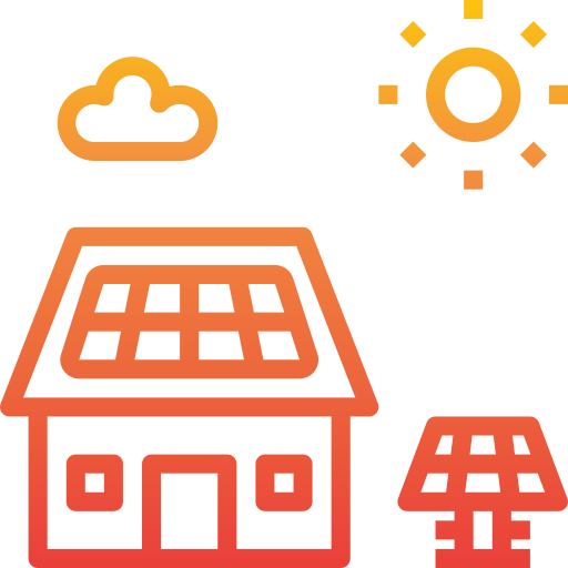 Energia solar grátis ícone