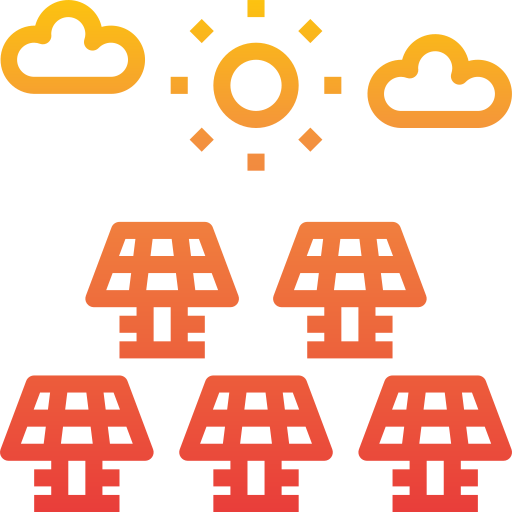 Energia solar grátis ícone
