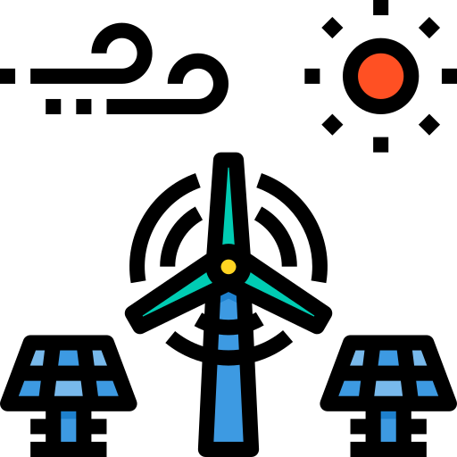 Wind energy itim2101 Lineal Color icon