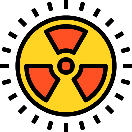 energía nuclear icono gratis