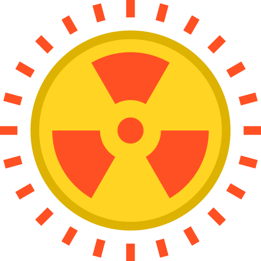 energía nuclear icono gratis