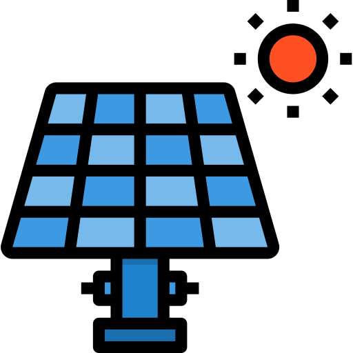 Energia solar grátis ícone Energia solar grátis ícone