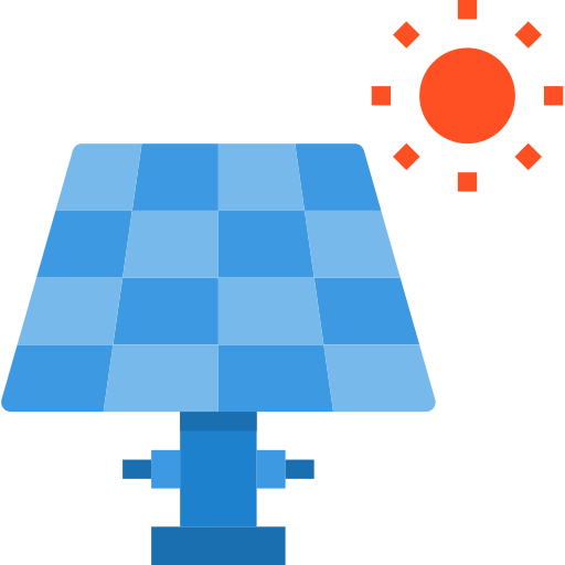 Energia solar grátis ícone Energia solar grátis ícone
