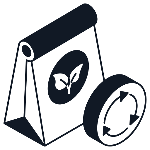 embalaje ecológico icono gratis
