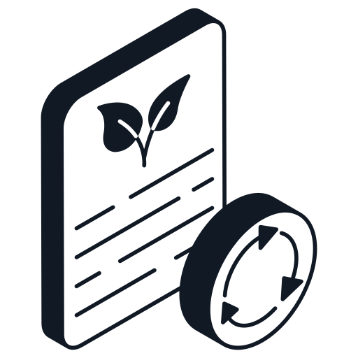 papel ecológico icono gratis