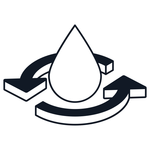 reciclaje de agua icono gratis