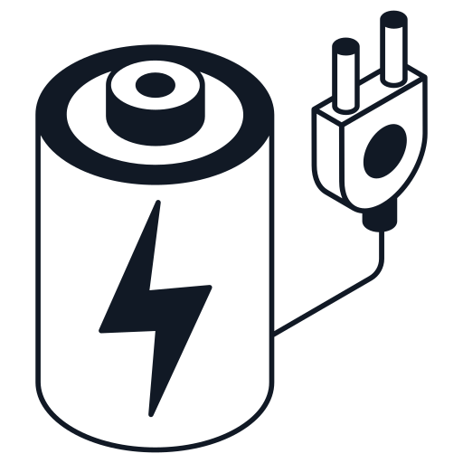 Battery charging free icon