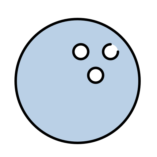 Шар для боулинга бесплатно иконка