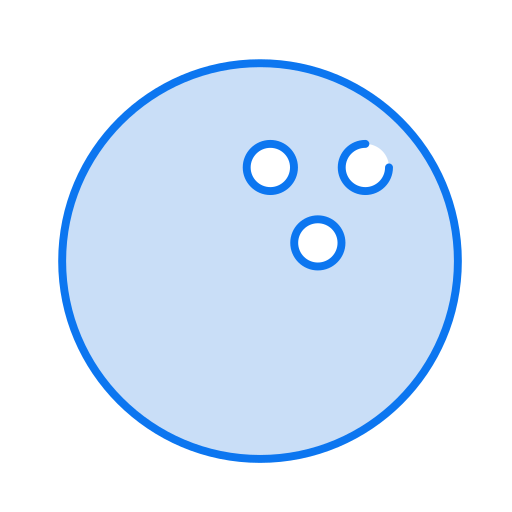 Шар для боулинга бесплатно иконка