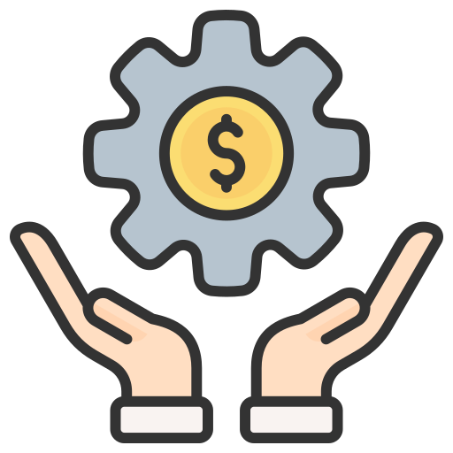 gestión empresarial icono gratis