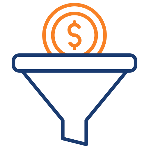 embudo de ventas icono gratis