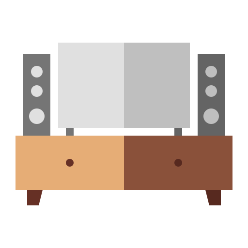 mesa de televisión icono gratis