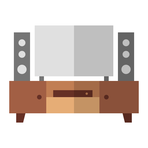 mesa de televisión icono gratis