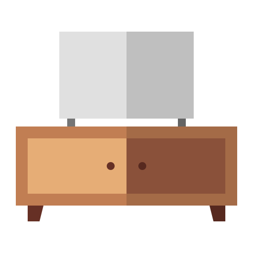 mesa de televisión icono gratis