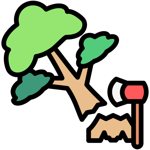 deforestación icono gratis