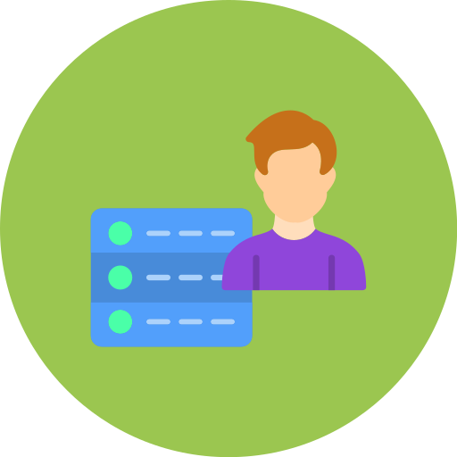 usuario de la base de datos icono gratis