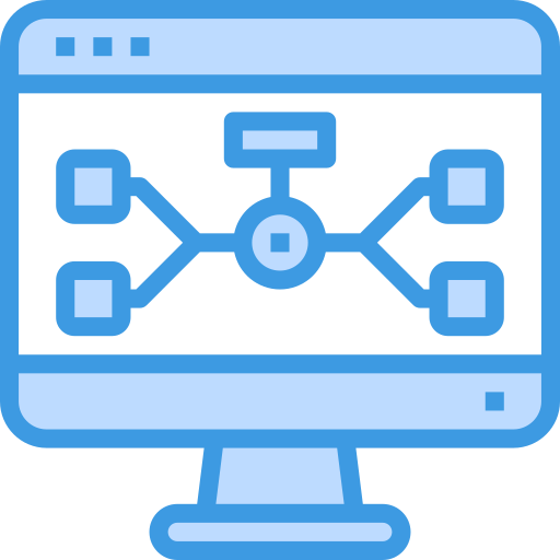 Diagrama de flujo icono gratis