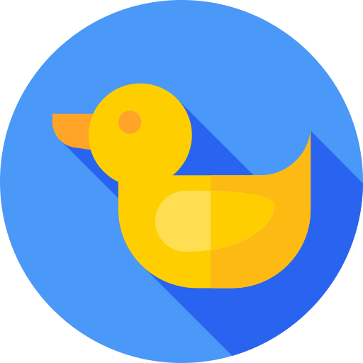 Patito de goma icono gratis