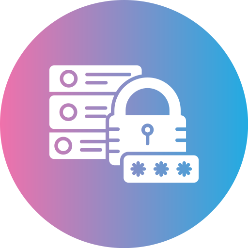 seguridad de la base de datos icono gratis