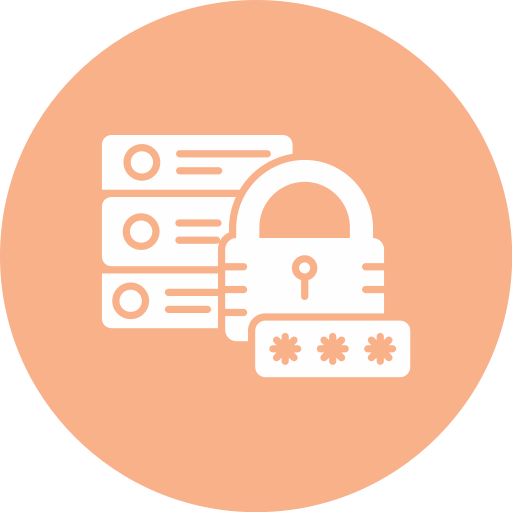 seguridad de la base de datos icono gratis