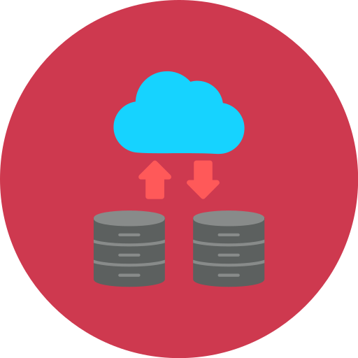 gestión de bases de datos en la nube icono gratis
