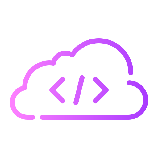 codificación en la nube icono gratis
