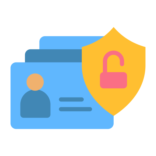 privacidad de datos icono gratis