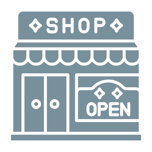 tienda abierta icono gratis