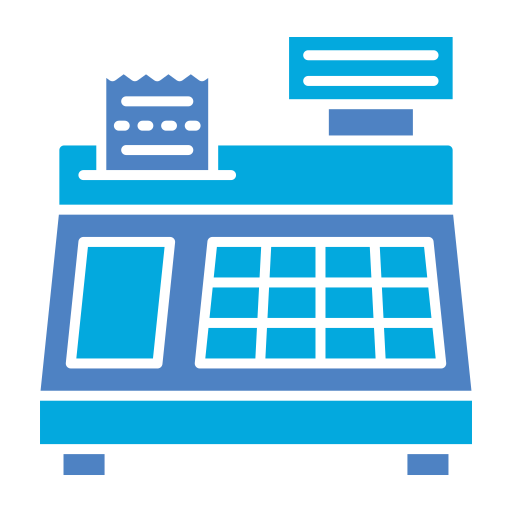 caja registradora icono gratis