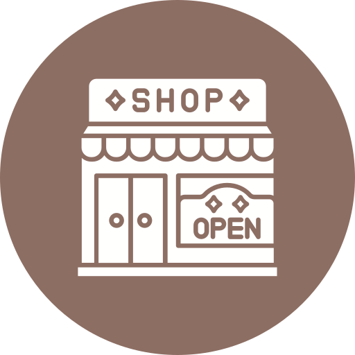 tienda abierta icono gratis