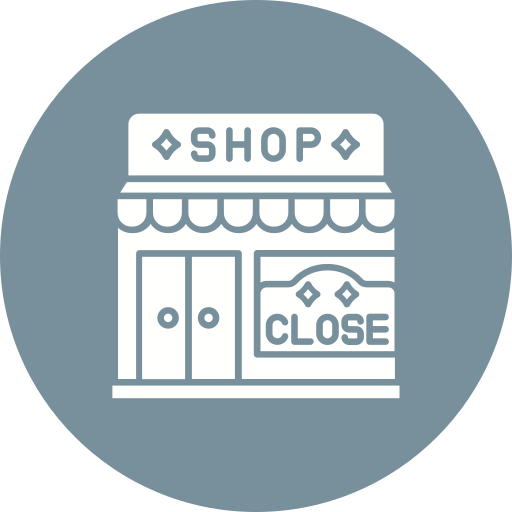 Closed shop free icon