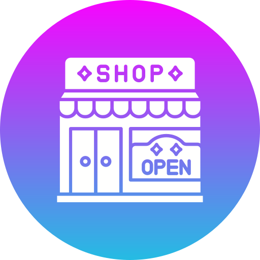 tienda abierta icono gratis