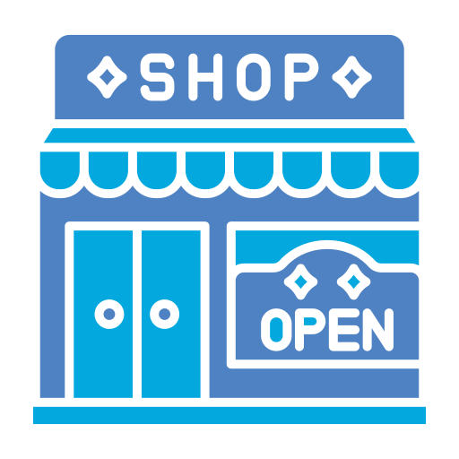 tienda abierta icono gratis