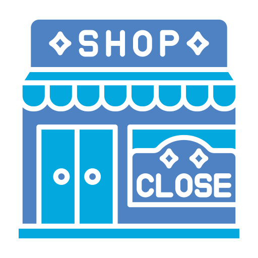 tienda cerrada icono gratis