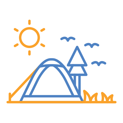 cámping icono gratis