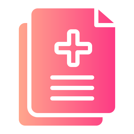 informe médico icono gratis