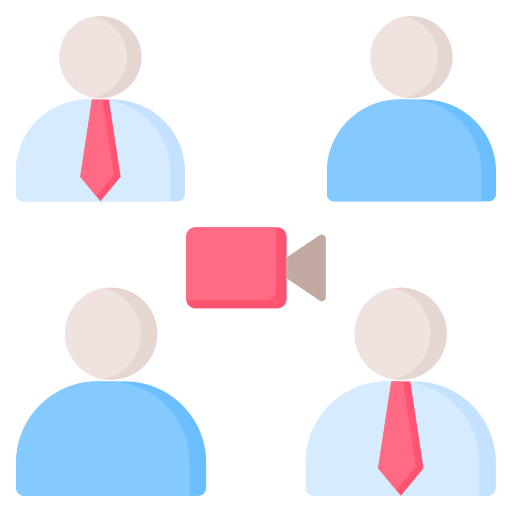 teleconferencia icono gratis