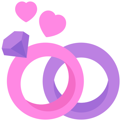 anillos de boda icono gratis