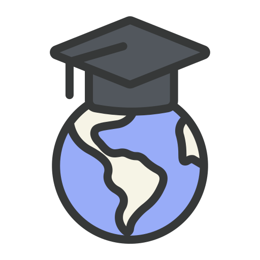 Éducation globale Icône gratuit Éducation globale Icône gratuit