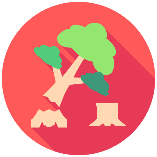 deforestación icono gratis