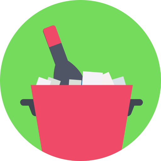 cubo de vino icono gratis