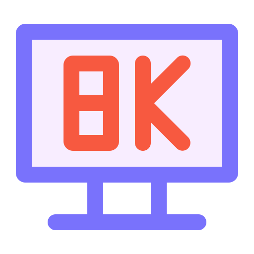8k icono gratis