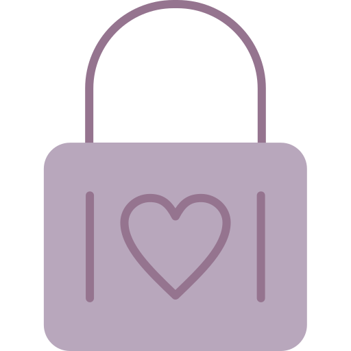 bloqueo de corazón icono gratis