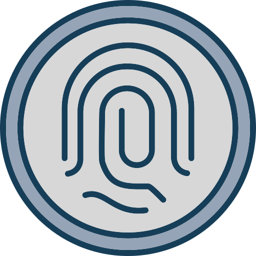 identification biométrique Icône gratuit