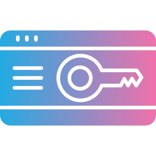 tarjeta llave icono gratis