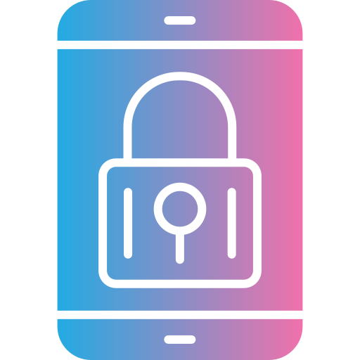 seguridad móvil icono gratis